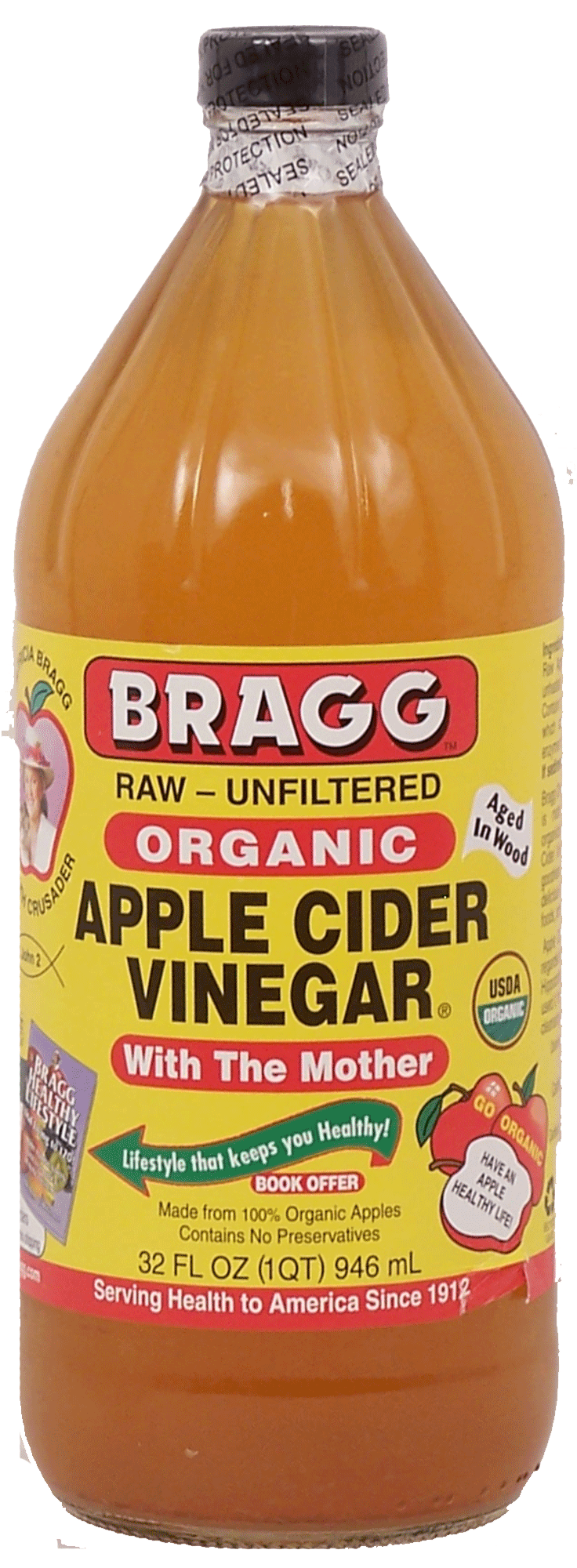 Bragg  raw - unfiltered organic apple cider vinegar with the mother Full-Size Picture